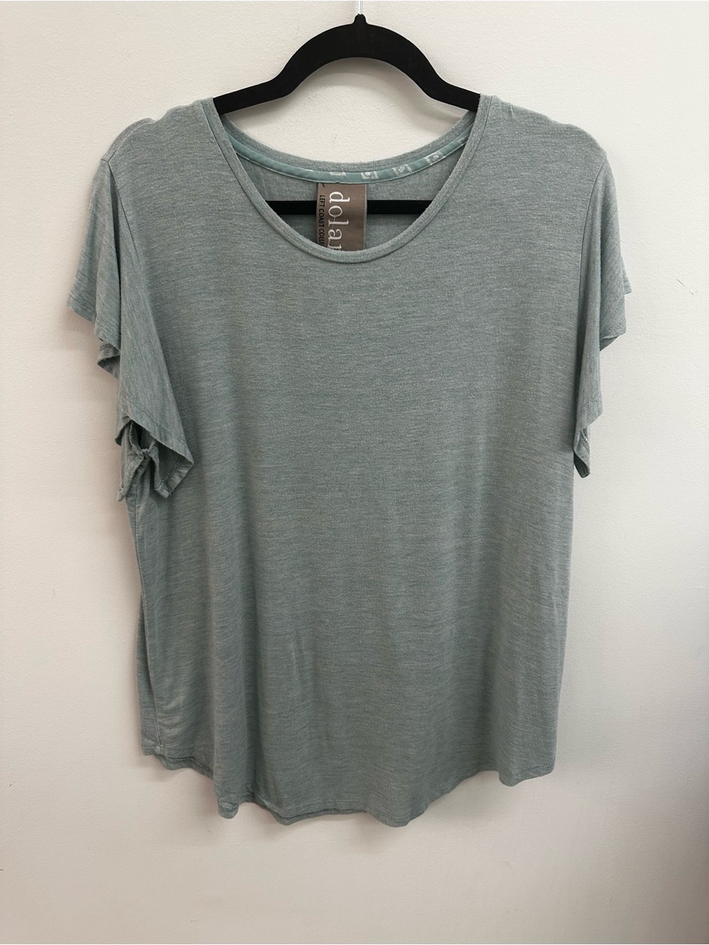 Anthropologie Soft Sage Green Flutter Sleeve Women's Top